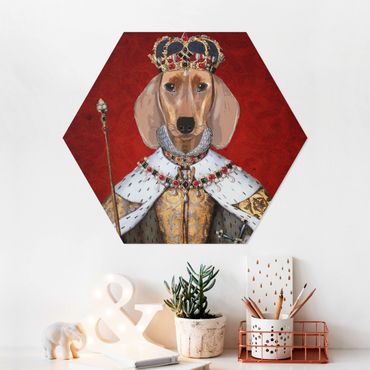 Obraz heksagonalny z Forex - Portret zwierzęcia - Królewna jamniczka