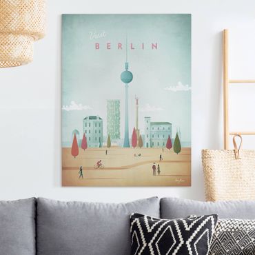 Obraz na płótnie - Plakat podróżniczy - Berlin