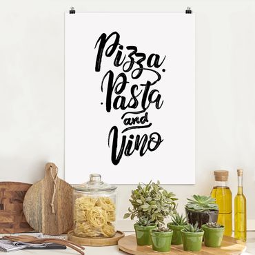 Plakat - Pizza Pasta i Vino