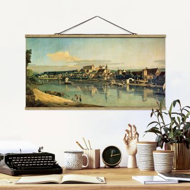 Plakat z wieszakiem - Bernardo Bellotto - Widok na Pirnę