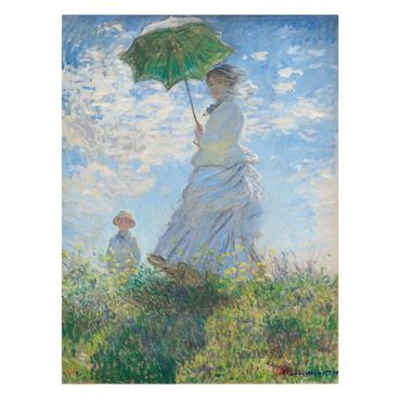 Obraz na płótnie - Claude Monet - Kobieta z parasolem - Format pionowy 3:4