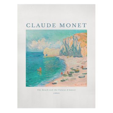 Obraz na płótnie - Claude Monet - Plaża - Format pionowy 3:4