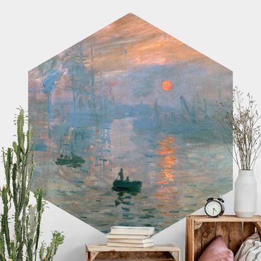 Sześciokątna tapeta samoprzylepna - Claude Monet - Impresja