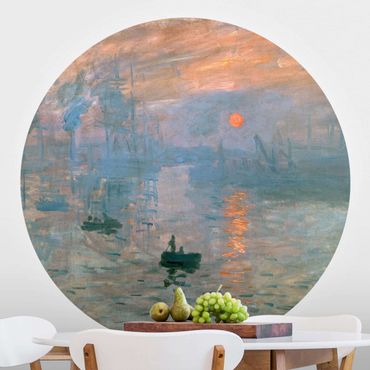 Okrągła tapeta samoprzylepna - Claude Monet - Impresja