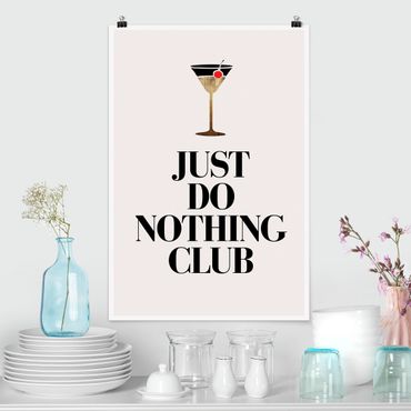 Plakat - Cocktail - klub "Po prostu nic nie rób".