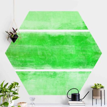 Sześciokątna tapeta samoprzylepna - Kolor Harmony Green