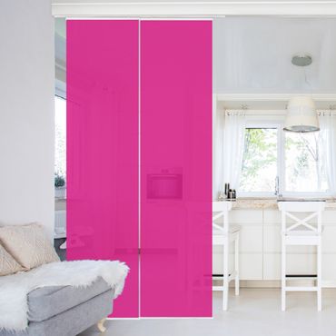 Zasłony panelowe zestaw - Kolor różowy