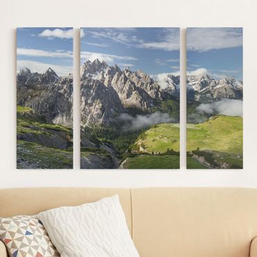 Obraz na płótnie 3-częściowy - Alpy Włoskie
