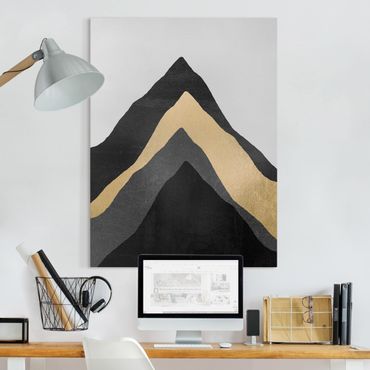 Obraz na płótnie - Złotoen Mountain czarno-biały