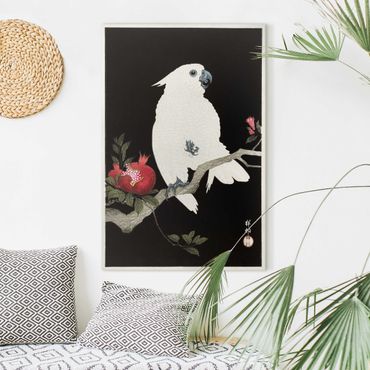 Obraz na płótnie - Asian Vintage Illustration White Cockatoo