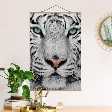 Plakat z wieszakiem - Biały tygrys