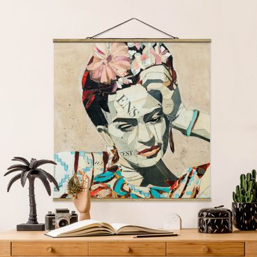 Plakat z wieszakiem - Frida Kahlo - Kolaż Nr 1