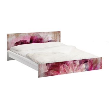 Okleina meblowa IKEA - Malm łóżko 160x200cm - Kwiat biegacza