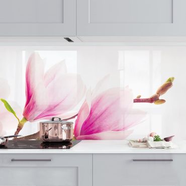 Panel ścienny do kuchni - Gałązka magnolii delikatnej