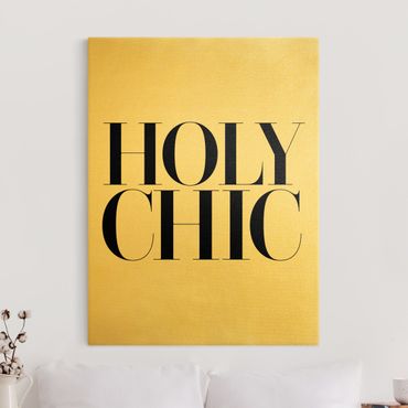 Złoty obraz na płótnie - HOLY CHIC