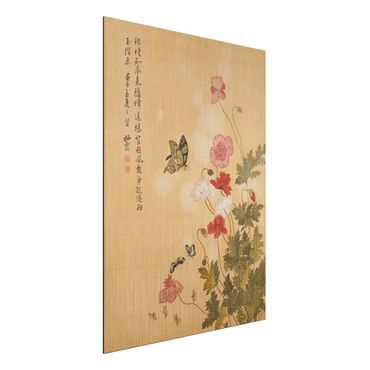 Obraz Alu-Dibond - Yuanyu Ma - Maki i motyle