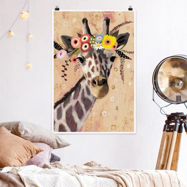 Plakat - Żyrafa Klimta