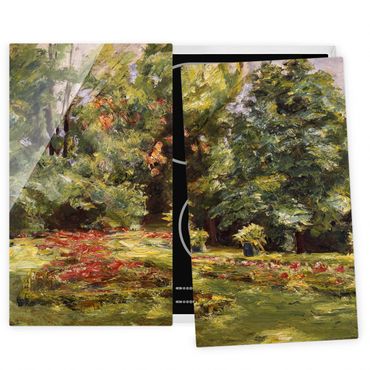 Szklana płyta ochronna na kuchenkę 2-częściowa - Max Liebermann - Taras kwiatowy w ogrodzie Wannsee