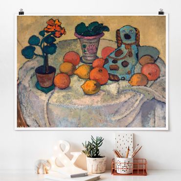 Plakat - Paula Modersohn-Becker - Martwa natura z pomarańczami