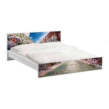 Okleina meblowa IKEA - Malm łóżko 140x200cm - Graffiti na łyżwach