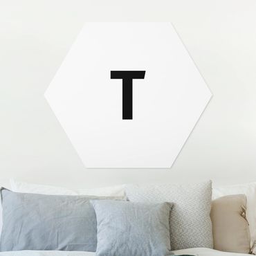 Obraz heksagonalny z Forex - Biała litera T