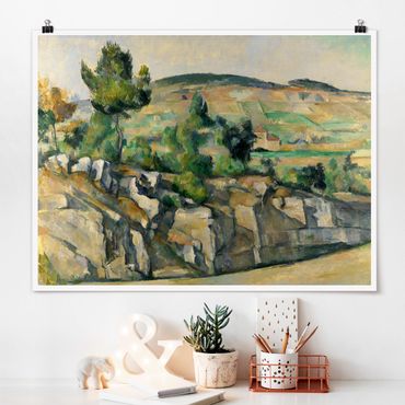 Plakat - Paul Cézanne - Pejzaż pagórkowaty