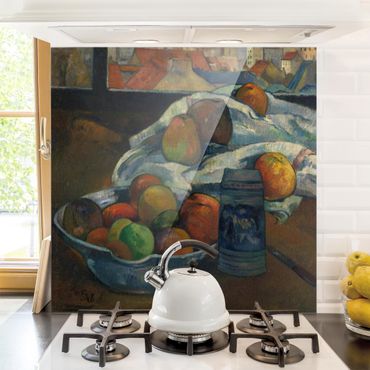 Panel szklany do kuchni - Paul Gauguin - Misa na owoce