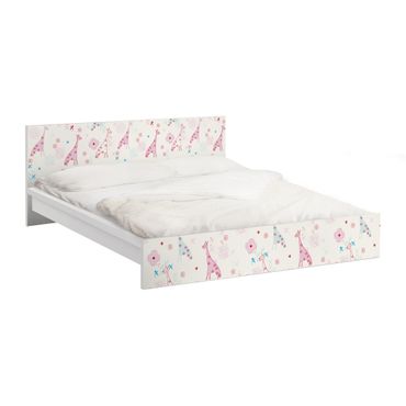 Okleina meblowa IKEA - Malm łóżko 180x200cm - Marząca żyrafa