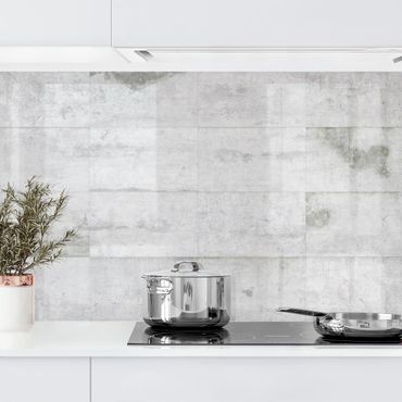 Panel ścienny do kuchni - Duże płyty betonowe