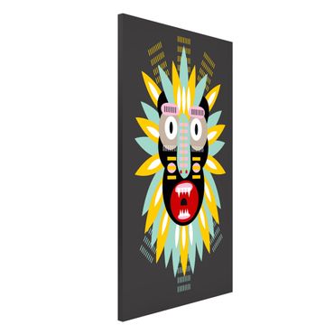 Tablica magnetyczna - Kolaż Etno Maska - King Kong
