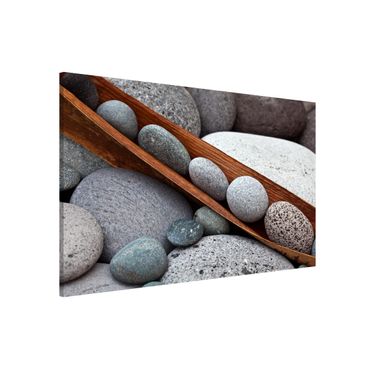 Tablica magnetyczna - Nieruchome życie z szarymi kamieniami