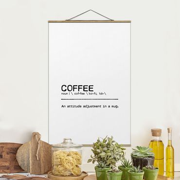 Plakat z wieszakiem - Definicja Postawa wobec kawy