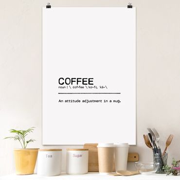 Plakat - Definicja Postawa wobec kawy