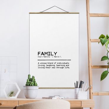 Plakat z wieszakiem - Definicja Rodzina Unikalna