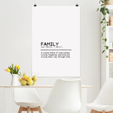 Plakat - Definicja Rodzina Unikalna