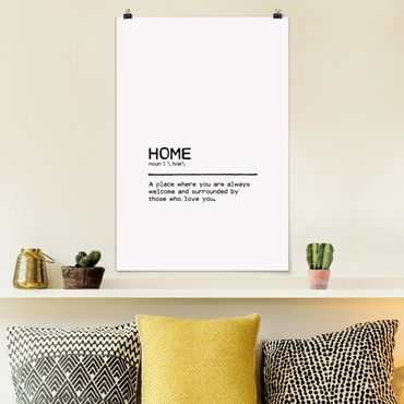 Plakat - Definicja Witaj w domu