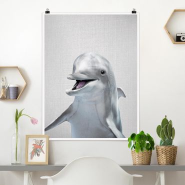 Plakat reprodukcja obrazu - Dolphin Diddi