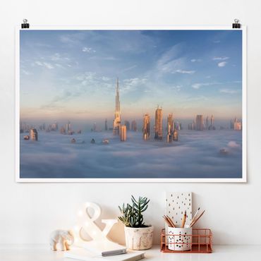 Plakat - Dubaj ponad chmurami