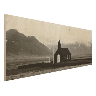 Obraz z drewna - Czarny Kościół