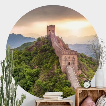 Okrągła tapeta samoprzylepna - Niekończący się Mur Chiński