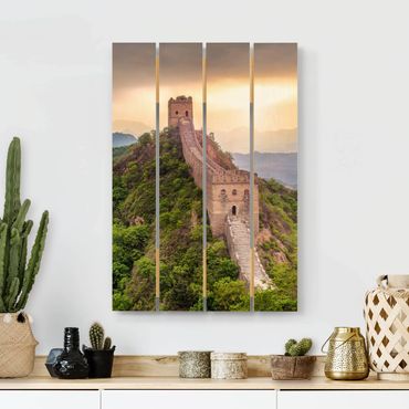 Obraz z drewna - Niekończący się Mur Chiński
