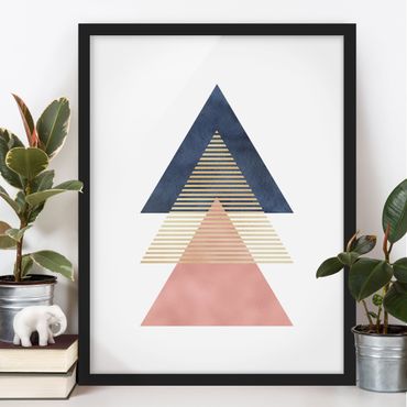 Plakat w ramie - Trzy trójkąty