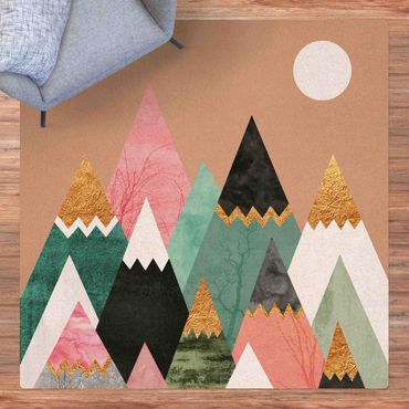 Mata korkowa - Góry trójkątne ze złotymi iglicami