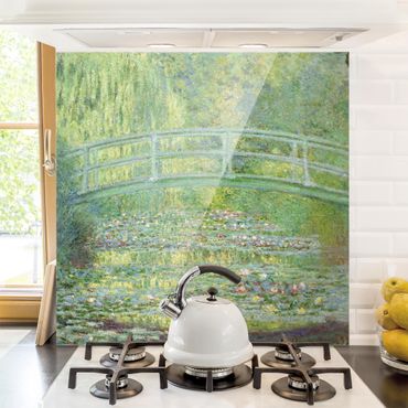 Panel szklany do kuchni - Claude Monet - Mostek japoński