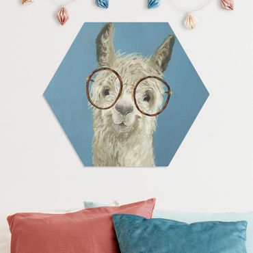 Obraz heksagonalny z Forex - Llama w okularach I