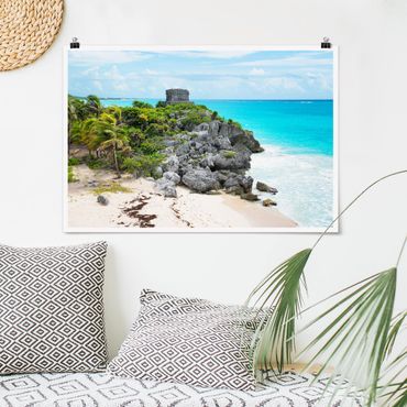Plakat - Wybrzeże Karaibskie Ruiny Tulum