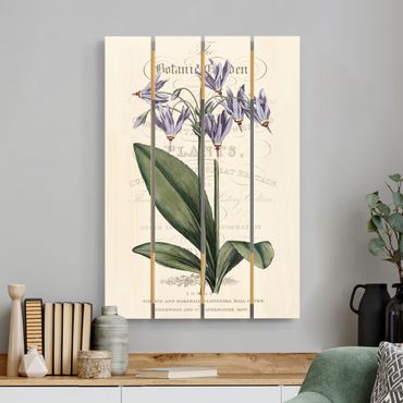 Obraz z drewna - Tablica botaniczna - Kwiat bogów