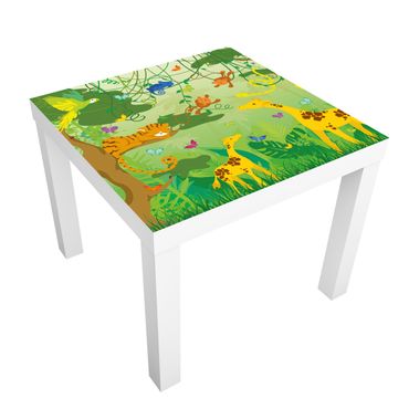 Okleina meblowa IKEA - Lack stolik kawowy - Nr IS87 Gra w dżunglę