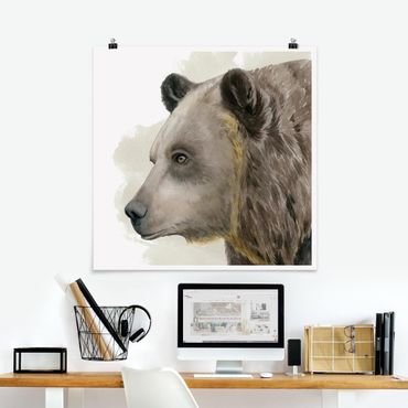 Plakat - Przyjaciele z lasu - Niedźwiedź