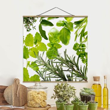 Plakat z wieszakiem - Różne zioła